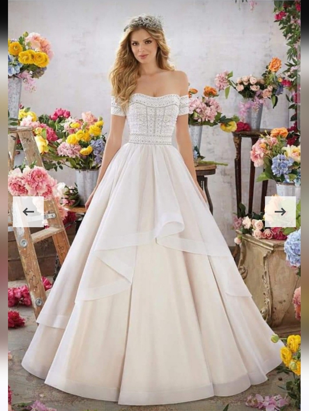 Voyage Bridal by Morilee 6854 wedding dress size 10